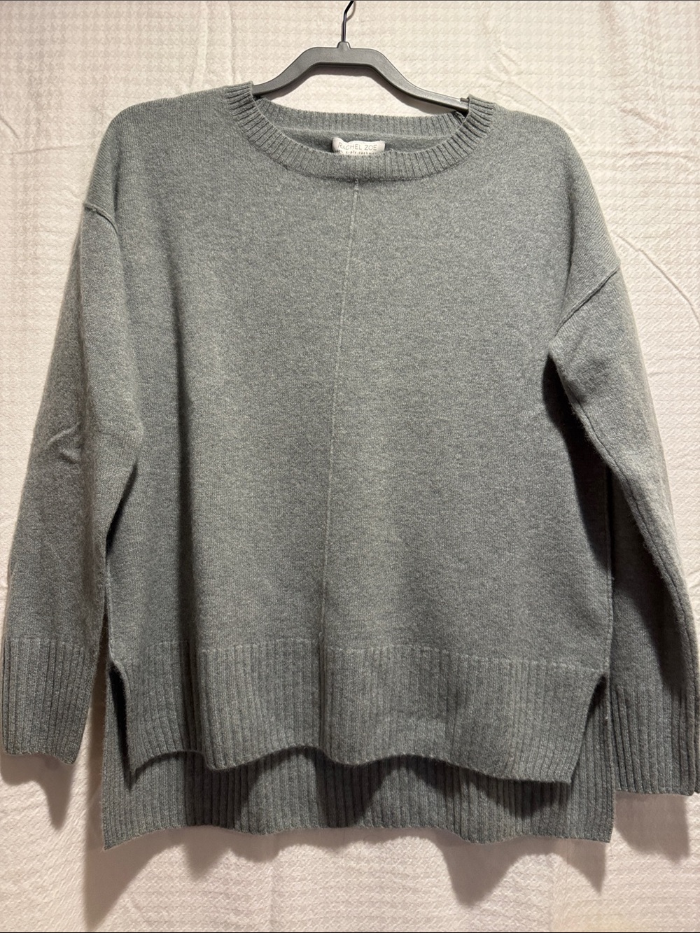 Crewneck Relaxed Knit Sweater - Gray